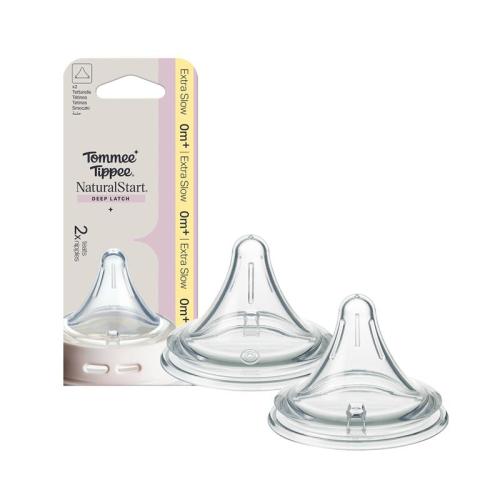 Tommee Tippee Natural Start Triangular Teat Extra Slow 2 Pack