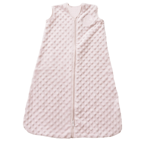 Pink Plushy Dot Velboa Wearable Baby Blanket | M | HALO