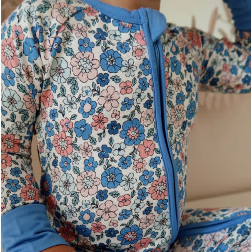 Lily Floral Zipper Romper - PRE-ORDER ships 4/25 – In My Jammers