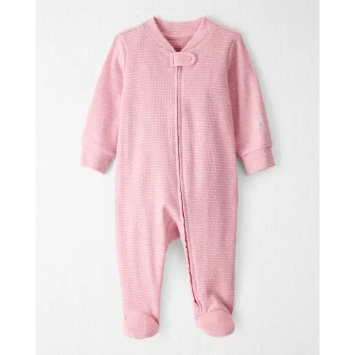 Baby Girl Organic Cotton Sleep & Play in Pink Stripes - Little Planet | Carter's