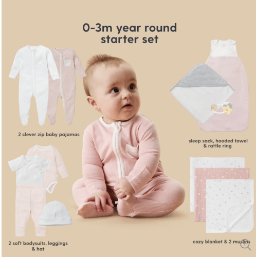 MORI Newborn Baby Starter Year Round TOG Essentials Set