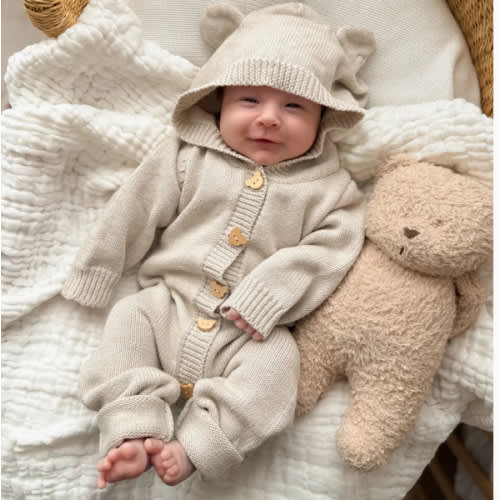 Bear Cub Jumpsuit - Natural