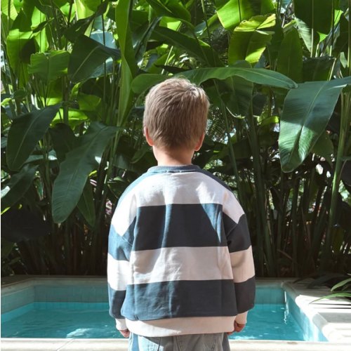 Striped Kids Pullover | The Milk Crew