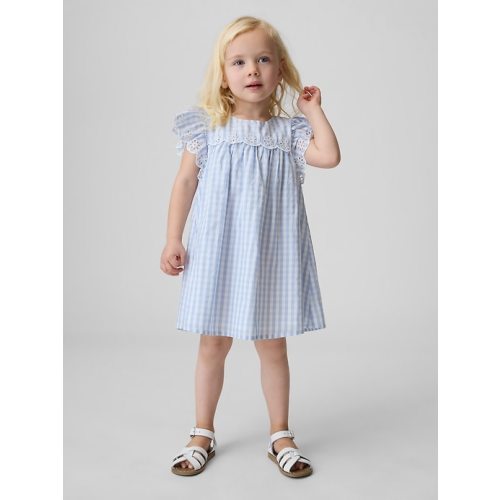 Baby & Toddler Eyelet Gingham Dress