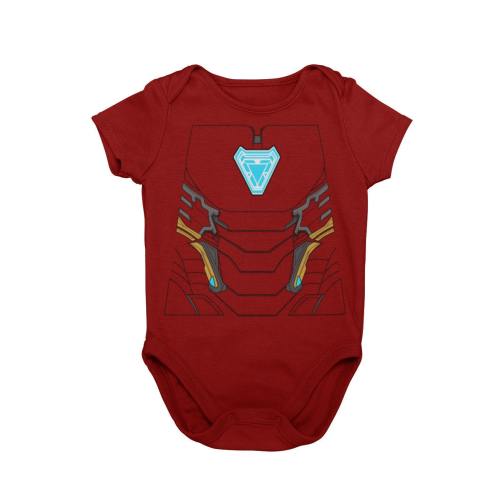 Iron Baby Halloween Costume Bodysuit | Baby Iron Superhero Cosplay Halloween Costume Bodysuit | MNSSHP Unique Costume | Earth Mighty Baby