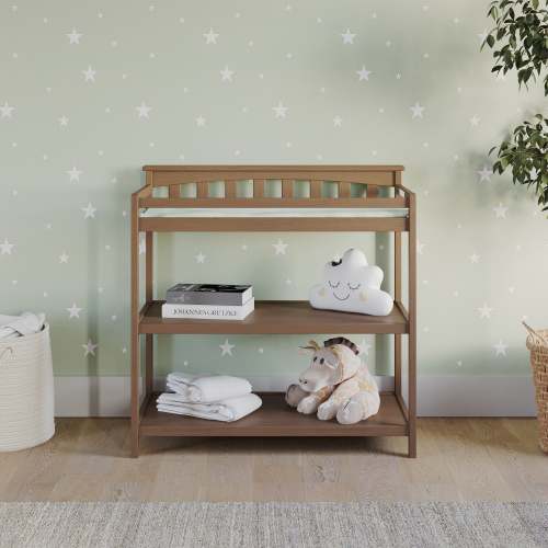 Flat Top Diaper Changing Table, Dusty Heather | Child Craft