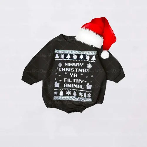 Baby Christmas print Romper