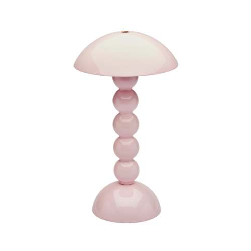 Pale Pink Bobbin LED Lamp