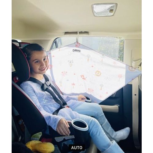 Cubberme Multi-Use Car Window Shade for Babies & Toddlers, Can be Used as a Nursing Cover and Car Seat Cover, Newborn Essentials, Expecting Mothers and Infants Must Have, Travel Essentials