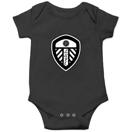 Art White On Black Leeds T-Shirt Onesies Kids's Short Sleeve Onesie 12M Black sold by PessyLanza | SKU 989981149 | Printerval