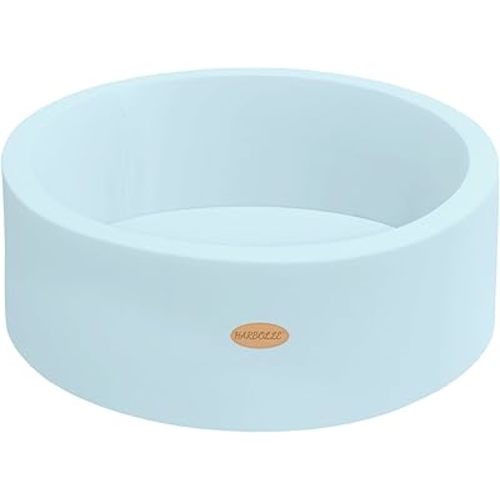 Baby Ball Pit 35.4" Soft Round Memory Foam Ball Pits NOT Included Balls Indoor Outdoor Playpen for Babies Toddlers Kids Great Gift for Girls Boys, Blue