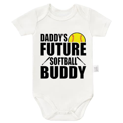 Daddy's Future Soccer Buddy Bodysuit, Gender Neutral Baby Clothes, Funny Infant Fashion Short Sleeve Sports Suit
