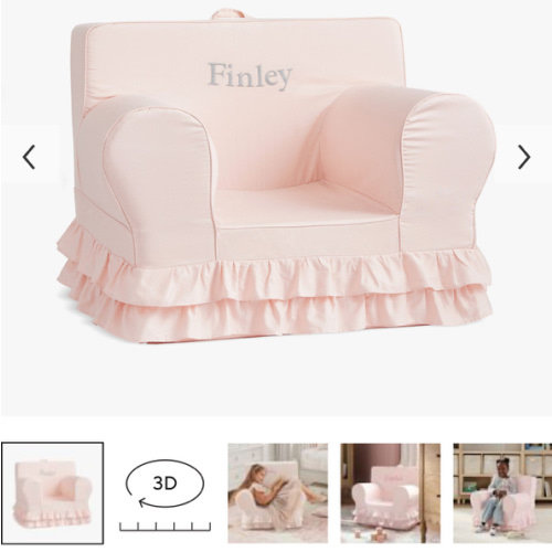 Anywhere Chair®, Dusty Blush Ruffle