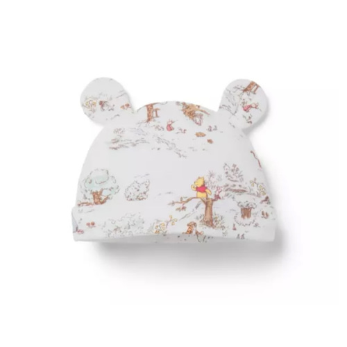 Baby Jet Ivory Toile Disney Winnie the Pooh Toile Baby Beanie by Janie and Jack