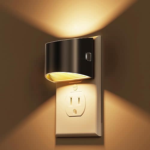 L LOHAS LED Night Lights Plug into Wall 2 Pack, Dusk to Dawn Nightlight