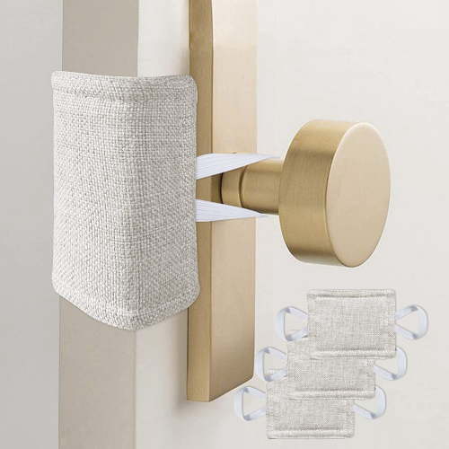 Door Silencer Quiet Door Closer Cushion, Padded Door Latch Cover for Nursery, Baby, Light Sleepers Noise Reduced Prevent from