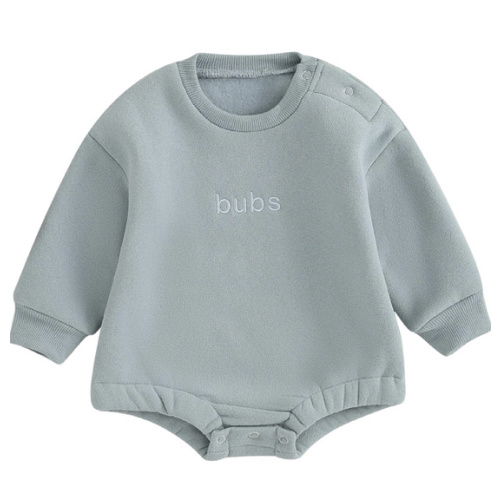 VISGOGO Newborn Infant Baby Boy Oversized Romper Sweater Bodysuits Coming Home Outfit Neutral Clothes
