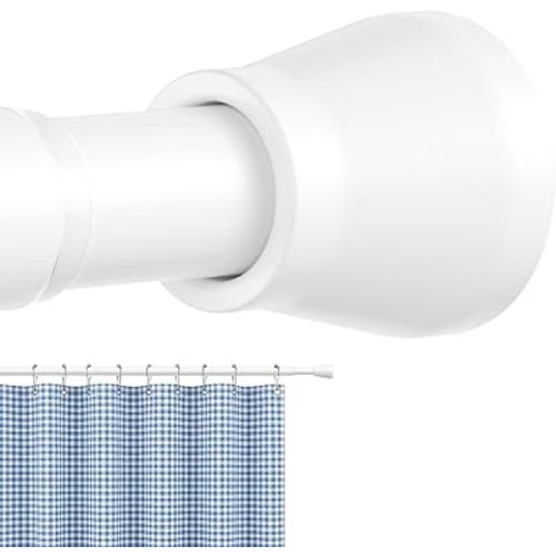 Tension Curtain Rod 40 to 73 inches 1PCS Shower Curtain Rods White