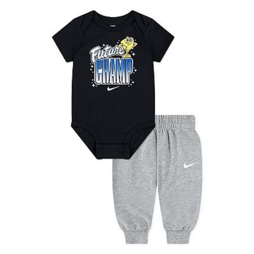 Baby Boys Nike "Future Champ" Short Sleeve Bodysuit & Pants 2-Piece Set