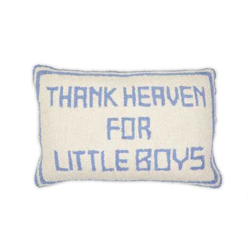 Thank Heaven for Little Boys Pillow – Little Beach Babes Boutique