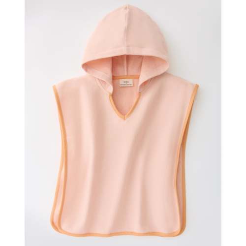 Organic Cotton Toddler Poncho Towel | Peach Whip - Kindred Bravely