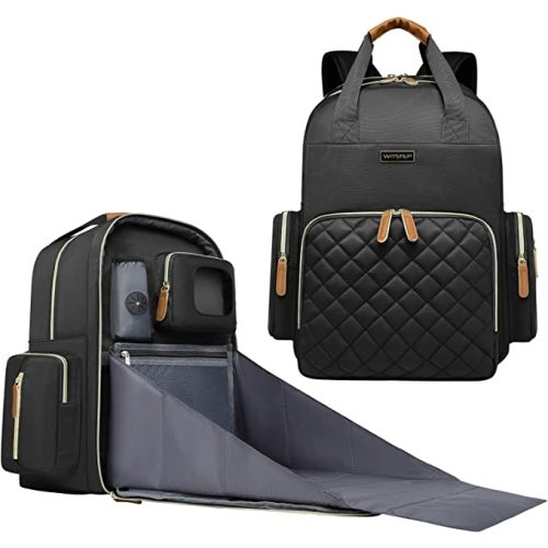 Diaper Bag Backpack with Changing Station, Baby Diaper Bag Organizer for Moms Dads Large Baby Changing Bags