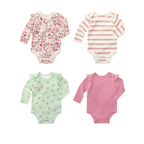 Member's Mark Baby 4-Pack Organic Cotton Bodysuit - Samsclub.com
