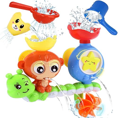 Bath Toys for Kids Ages 1-3 Toddler Bath Toys for Babies 1 2 3 Year Old Boys Girls Water Bathing Tub Toy for 12 18 Months Infant with Cups