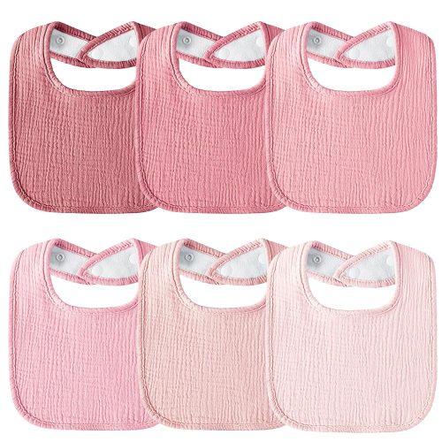 Muslin Baby Bibs Cotton Baby Drool Bandana Bibs for Baby Girls Boys Infant Newborn Toddler Drooling and Teething