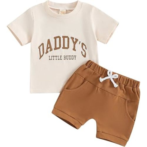 Kupretty Baby Boy Clothes Toddler Fishing Tee Shirt Shorts Set
