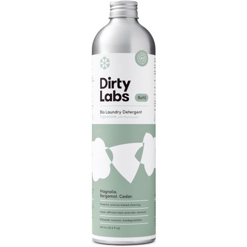 Dirty Labs | Signature Scent Bio-Liquid Laundry Detergent 80 Loads (21.6 fl oz) Hyper-Concentrated High Efficiency & Standard Machine Washing Nontoxic, Biodegradable Stain Odor Removal