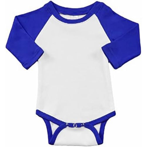 Monag Sublimation Raglan Polyester Baby Bodysuit, Polyester Infant Bodysuit
