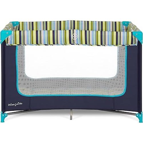 Dream On Me Zodiak Portable Playard, Compact for Travel, Carry Bag, Navy