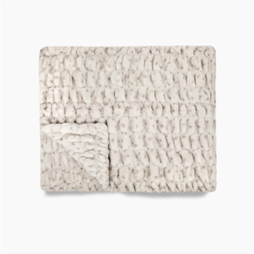 Patterned Gray Blanket | Rainy Day | Lola Blankets