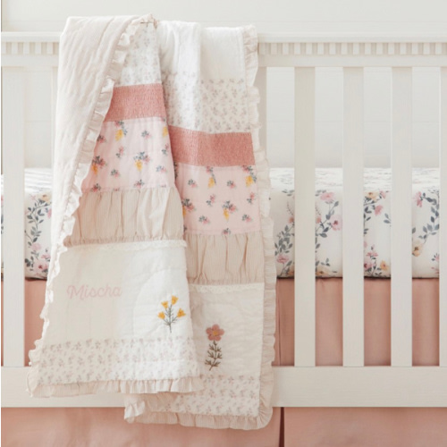 Mischa Blossom Baby Quilt | Pottery Barn Kids