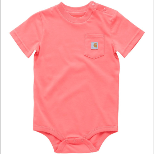 salmon carhartt onesie