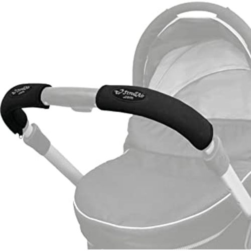 StrollAir Set of Two 9 inch Universal Handle Sleeve Covers, Black, 9"