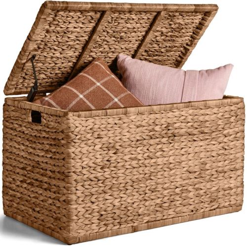 Best Choice Products Best Choice Product Storage 30" Trunk w/ Lid & Handles, Storage Bench, Toy Chest - Chestnut