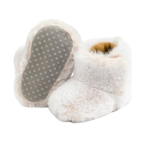Infant Unisex Warm Fur Lining Soft Boots Baby Winter Ankle Non-Slip Rubber Texture Sole Toddler Winter Snow Crib Shoes