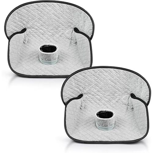 2 Pack Car Potty Training Seat Protector, Waterproof Toddler Carseat Potty Training Cover, Piddle Pads & Liners for Baby,Washable Non-Slip Leak-Proof Potty Pee Protector (Gray)