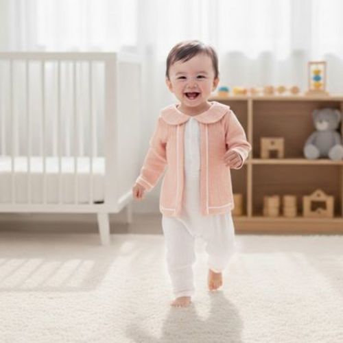 KottonSpa Cloverfield Romper Peach 3-6 M