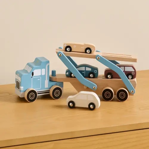 Blue Truck & Trailer Set | Adairs
