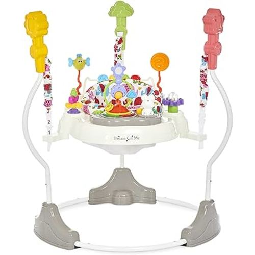 Dream On Me Zany 2-in-1 Activity and Center Bouncer in Elephant Print