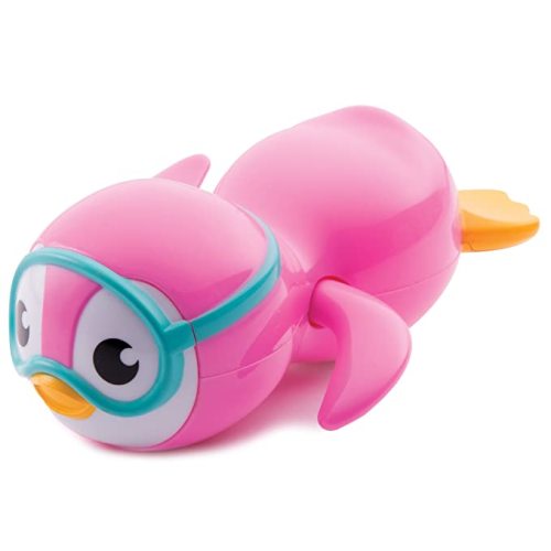 Munchkin® Bath Essentials Set with Bonus Wind-Up Swimming Penguin, 3 Piece, Grey