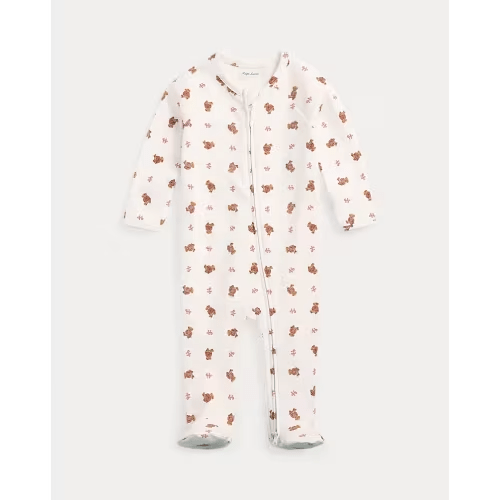 Polo Bear Cotton Footed Coverall - 3M