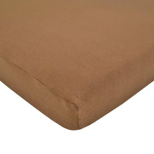 American Baby Company Supreme 100% Natural Cotton Fitted Crib Sheet 52" x 28", Enhanced Thickness for Soft, Breathable & Hypoallergenic Jersey Comfort, Chocolate, Neutral for Boys & Girls