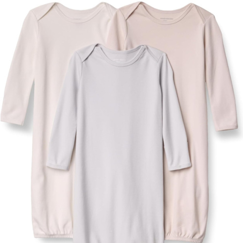 Amazon Essentials Unisex Babies' Long Sleeve Cotton Sleeper Gown