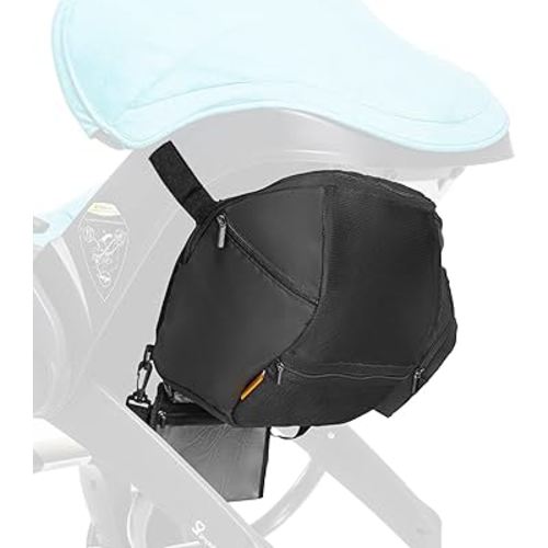 Storage Bag Compatible with Doona Car Seat Stroller, Stroller Accessories, Large Capacity, Diaper Bag Accessories, Wearable/Handle Backpack, Stroller Organizer Bag Carry-All Parent Organizer (Black)
