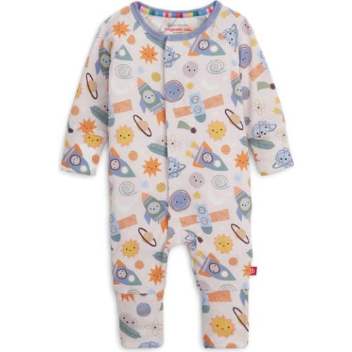 Let's Rocket Convertible Magnetic Footie, 3-6M