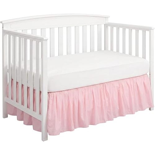 Crib Bed Skirt 28 x 52 9 inch Baby Crib Skirt with 14 inch Ruffle Drop Polyester-Cotton Cribs Dust Ruffle for Boys Girls Nursery Toddler Bed Style 1